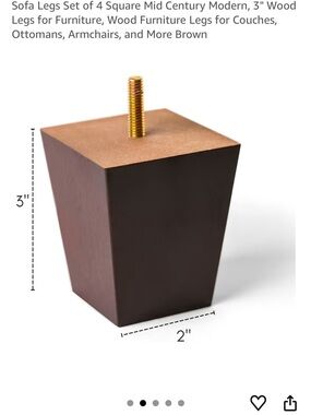 Two sets of 4 sofa legs to customize IKEA kivik sectional